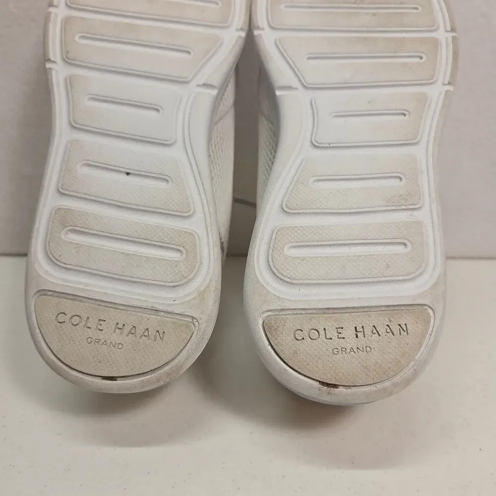 Cole Haan GrandSport Journey Knit Sneakers Ivory Snake Print Womens 10B NWOT